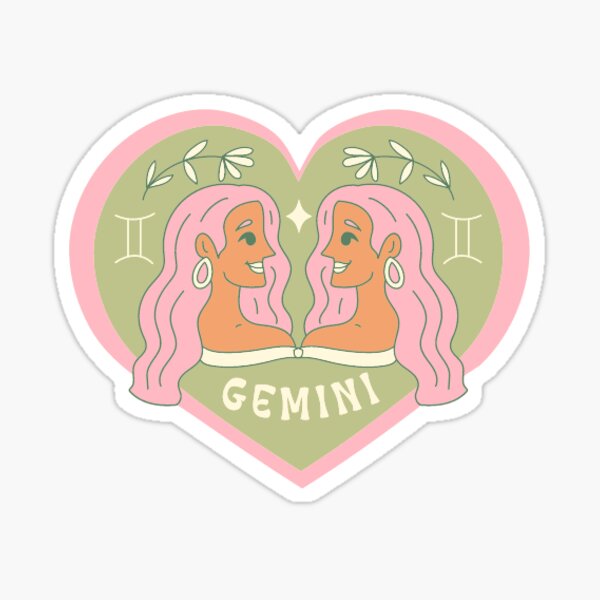 Item preview, Pastel Gemini: Zodiac Sticker designed and sold by avafrances.