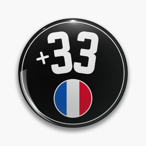 Item preview, FRANCE country code +33 logo badge designed and sold by LeddsoDello.