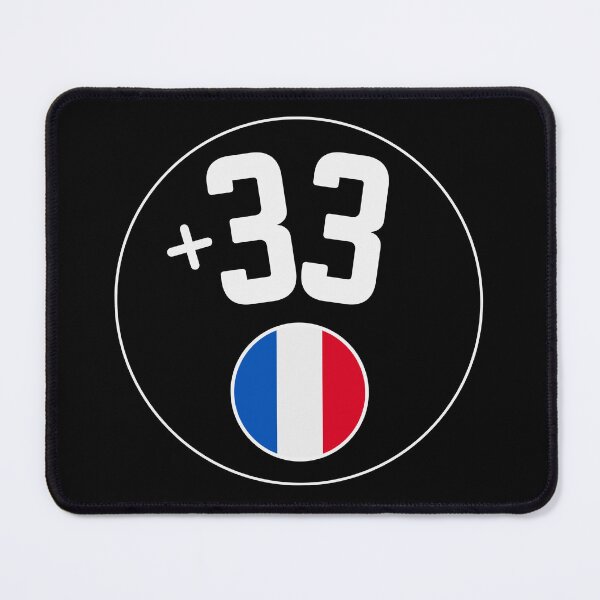 Item preview, FRANCE country code +33 logo badge designed and sold by LeddsoDello.