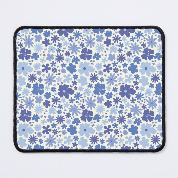 Item preview, FUN AND BRIGHT DREAMY FLORALS BLUE designed and sold by blomastudios.