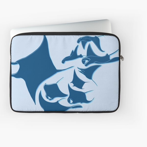 Blue Manta Rays Laptop Sleeve