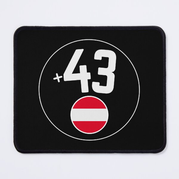 Item preview, AUSTRIA country code +43 logo badge designed and sold by LeddsoDello.