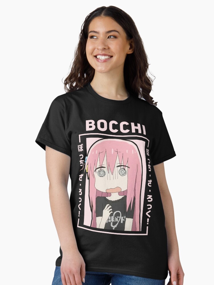 Aperçu 2 sur 7. T-shirt classique avec l'œuvre Bocchi le rocher créée et vendue par Neelam789.