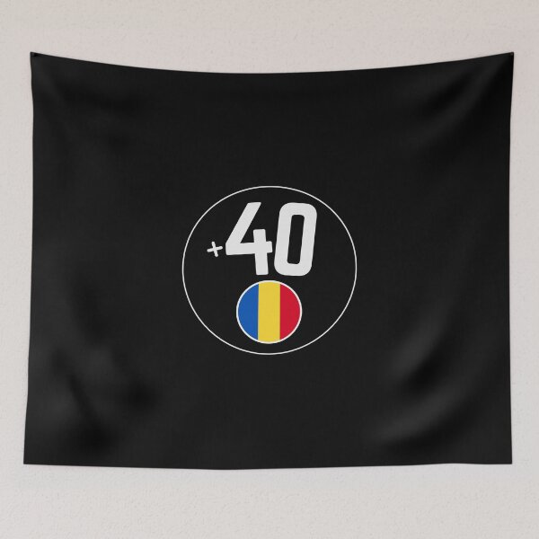Item preview, ROMANIA country code +40 phone badge designed and sold by LeddsoDello.