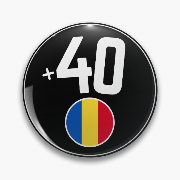 Item preview, ROMANIA country code +40 phone badge designed and sold by LeddsoDello.
