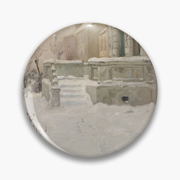 Item preview, Winter scenery -  Garden stairs in snow by Frits Thaulow designed and sold by AR-shop.