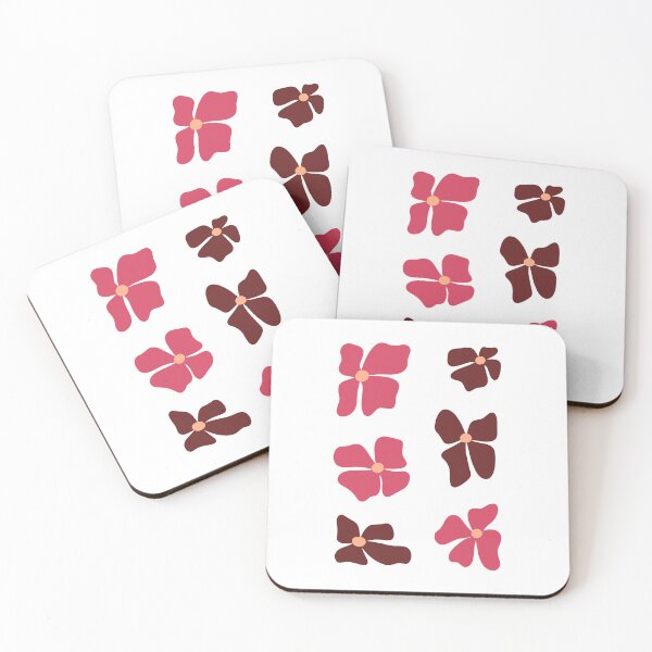 Item preview, Minimalistic Pink Flowers Set designed and sold by Gloristique.