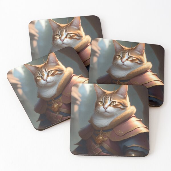Item preview, Cat in Armor - Modern Digital Art designed and sold by Ai-michiart.