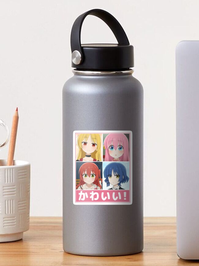 Aperçu 1 sur 3. Sticker avec l'œuvre Bocchi le rocher créée et vendue par Neelam789.