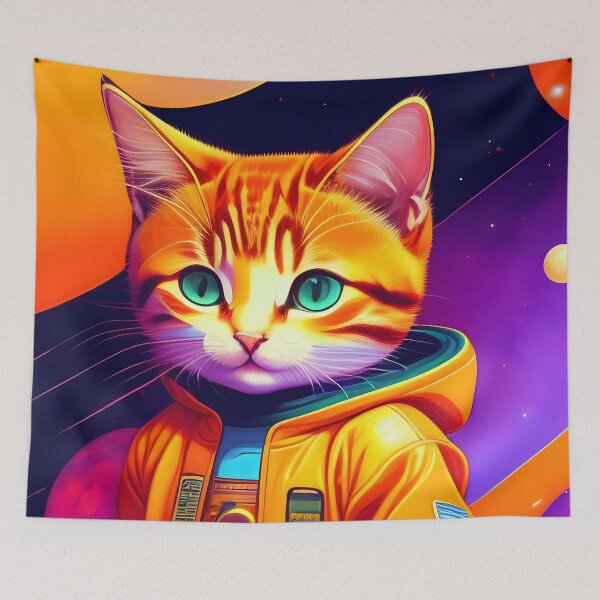 Item preview, Cat in a Jacket - Modern Digital Art designed and sold by Ai-michiart.