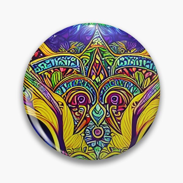 Artikelvorschau, Psychedelische blauäugige Katze entworfen und verkauft von FantasyAIArt.
