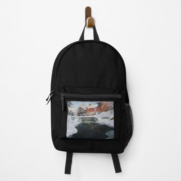 Item preview, Winter scenery - The new factory in Lillehammer by Frits Thaulow designed and sold by AR-shop.