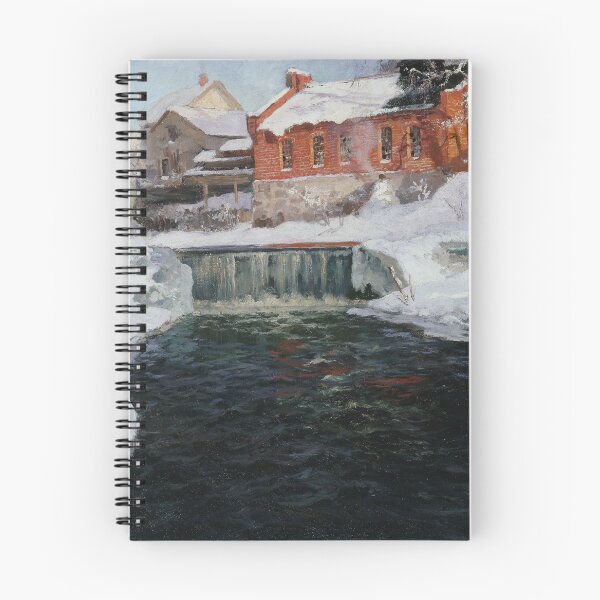 Item preview, Winter scenery - The new factory in Lillehammer by Frits Thaulow designed and sold by AR-shop.