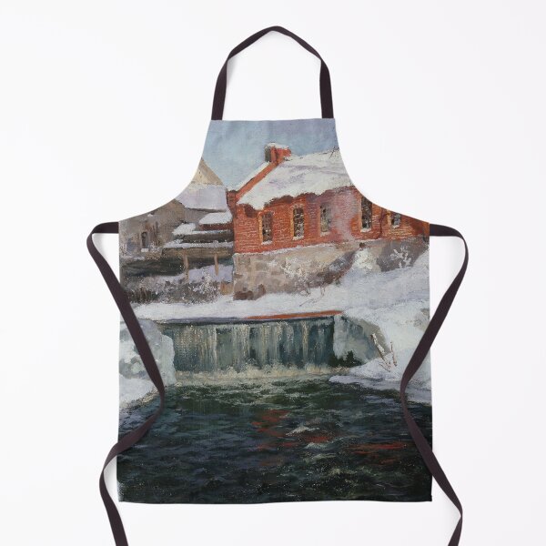 Item preview, Winter scenery - The new factory in Lillehammer by Frits Thaulow designed and sold by AR-shop.