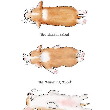Artwork thumbnail, A Corgi's Guide to Splooting by LeopardyNonsense