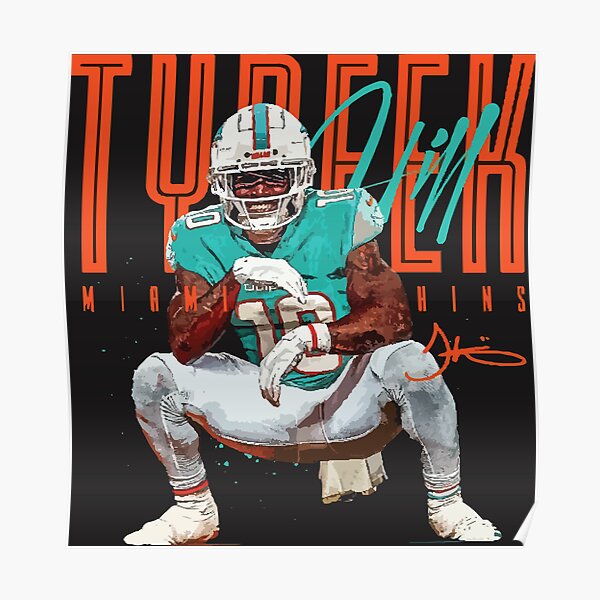 Tyreek Hill Dolphins Sticker for Sale by Jake Greiner