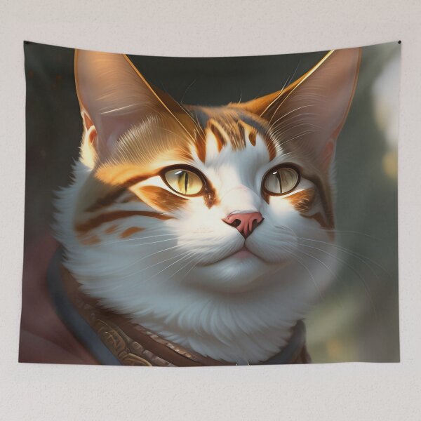 Item preview, Cat in Armor - Modern Digital Art designed and sold by Ai-michiart.