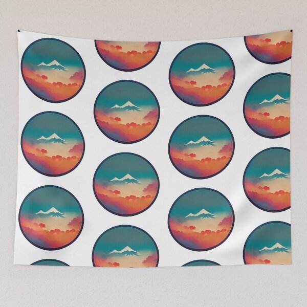 Item preview, Button View of a Stunning Mountain Landscape designed and sold by ArtificialGenes.