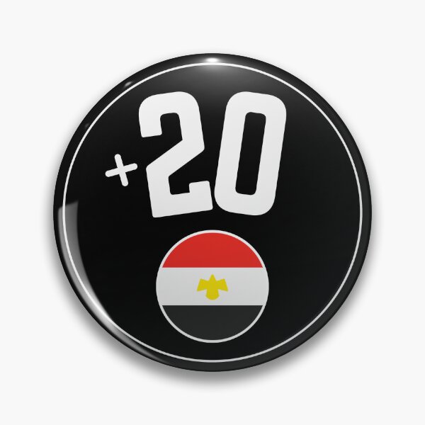 Item preview, EGYPT country code +20 logo badge designed and sold by LeddsoDello.