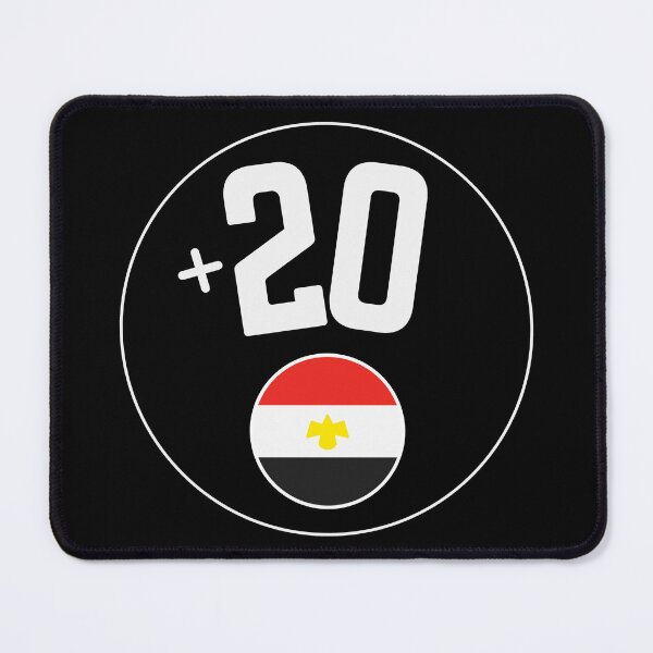 Item preview, EGYPT country code +20 logo badge designed and sold by LeddsoDello.