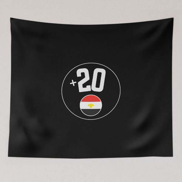Item preview, EGYPT country code +20 logo badge designed and sold by LeddsoDello.