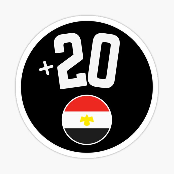 egypt-country-code-20-logo-badge-sticker-for-sale-by-leddsodello