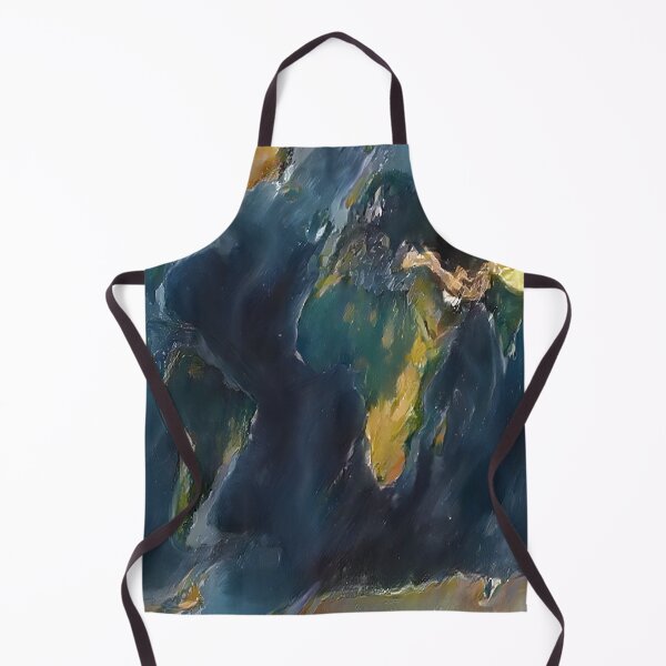 Item preview, Topographic World Map Abstract Painting AI Generated Digital Art designed and sold by Gogmagosh.
