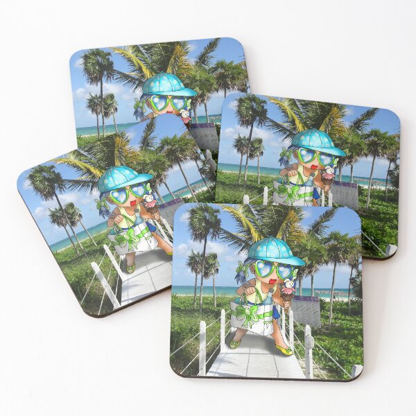Item preview, cute girl on a cuban beach designed and sold by CuisineCat.