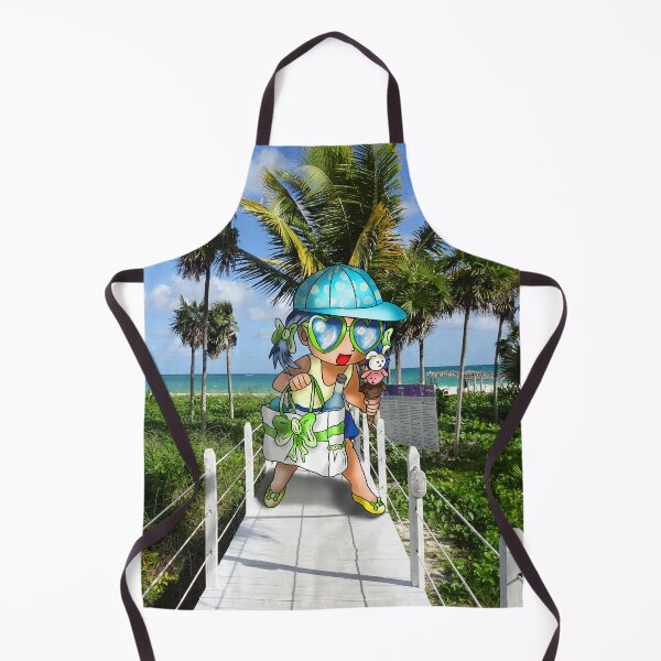 Item preview, cute girl on a cuban beach designed and sold by CuisineCat.