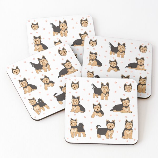 Item preview, Cute Yorkshire Terrier illustration pack  designed and sold by Yarafantasyart.