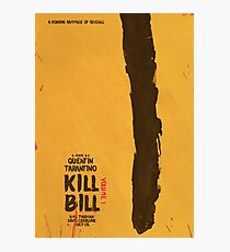 Kill Bill, Quentin Tarantino, movie poster, alternative, minimal version Photographic Print