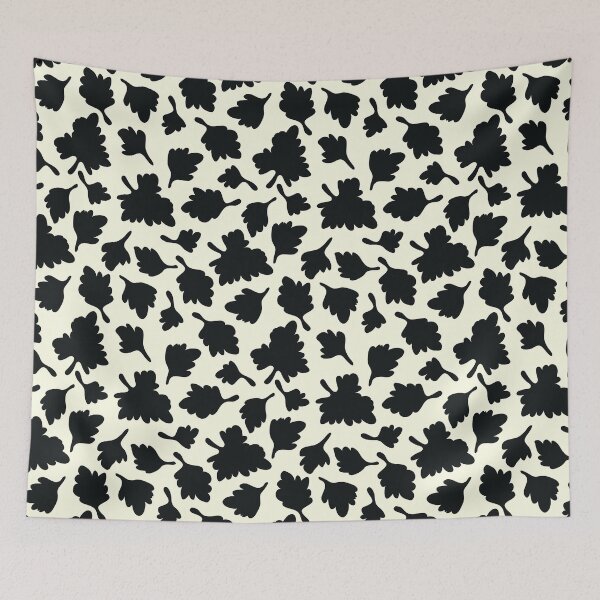 Item preview, LEAF MATISSE CREAM AND BLACK designed and sold by blomastudios.