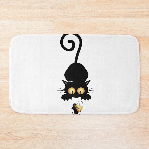 Item preview, id10 funny black cat and mouse, yelow eyes, funny animals , quality, original, domestic production and made of natural materials designed and sold by bcbutika.
