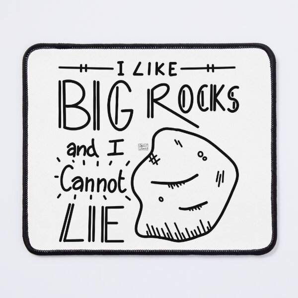 Item preview, Big Rocks (black) designed and sold by RockADoodles.