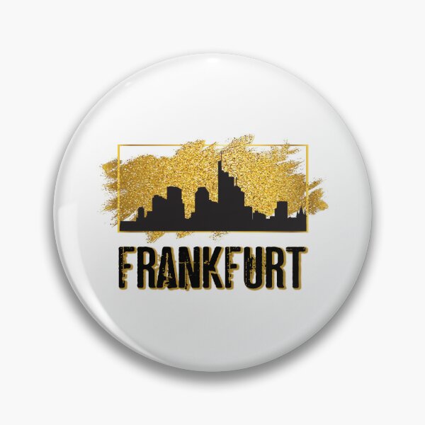 Item preview, Frankfurt am Main Germany City Skyline Gold designed and sold by BullDesignsShop.