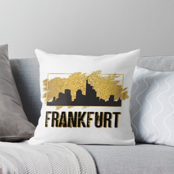 Item preview, Frankfurt am Main Germany City Skyline Gold designed and sold by BullDesignsShop.