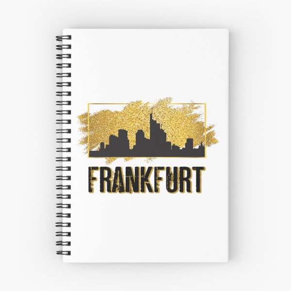 Item preview, Frankfurt am Main Germany City Skyline Gold designed and sold by BullDesignsShop.