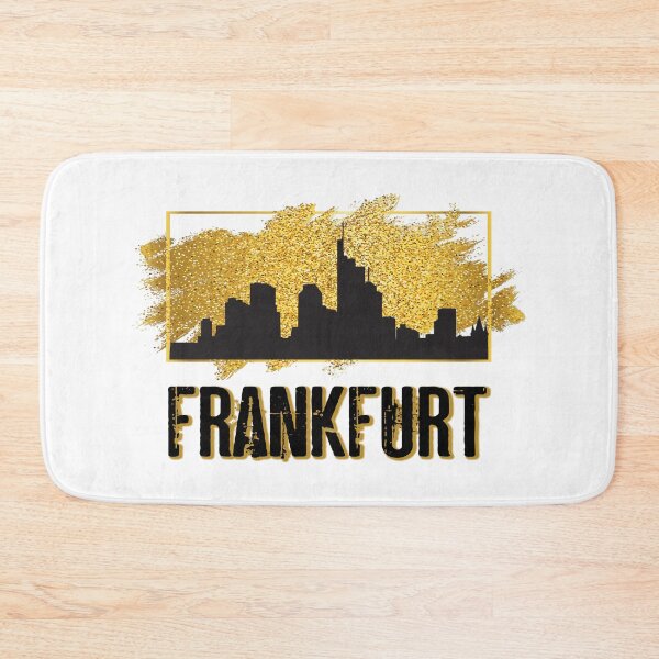 Item preview, Frankfurt am Main Germany City Skyline Gold designed and sold by BullDesignsShop.