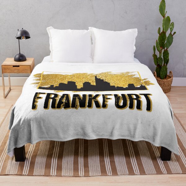 Item preview, Frankfurt am Main Germany City Skyline Gold designed and sold by BullDesignsShop.