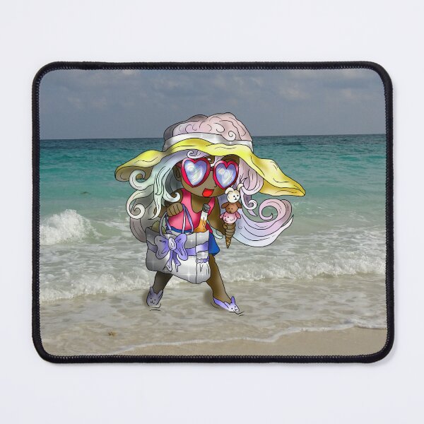 Item preview, kawaii girl on a cuban beach designed and sold by CuisineCat.