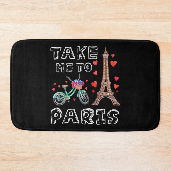 Item preview, Paris Eiffel Tower France Bicycle Heart Hearts designed and sold by BullDesignsShop.