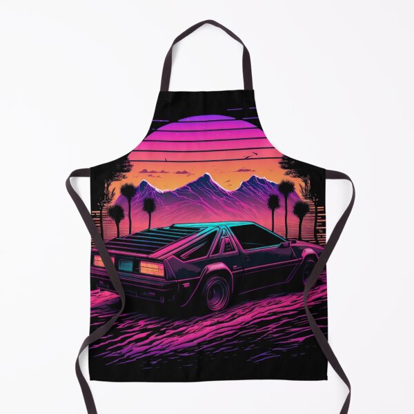 Item preview, Outrun synthwave coche al atardecer designed and sold by SJG-digital.