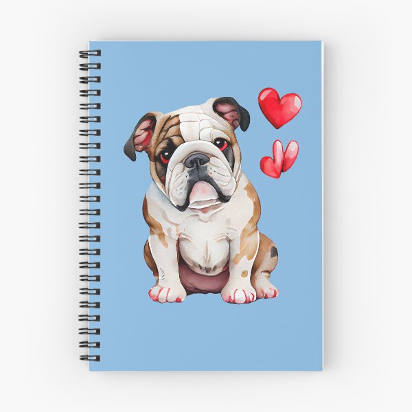 Item preview, Valentine Bulldog - Love my Bulldog - Blue designed and sold by RedMouseGames.