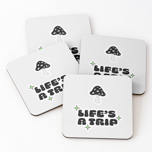 Item preview, Life's a Trip with Cute Mushroom | Classic Retro Sticker designed and sold by stoicjimny.