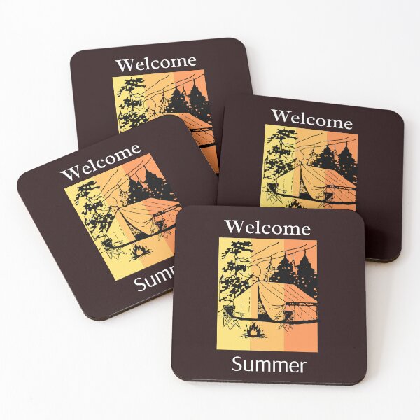 Item preview, Retro Vibe Summer Camping designed and sold by Willow65625.