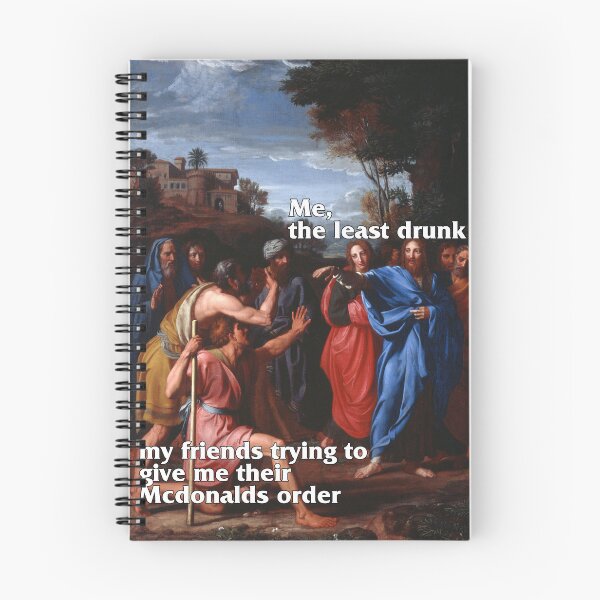 Item preview, Funny Classical Art Meme - Drunk Friends designed and sold by Salukeart.