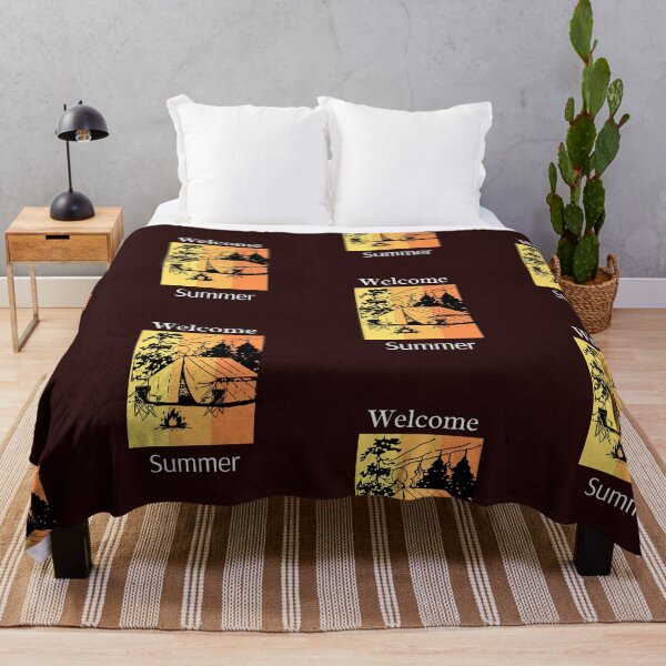 Item preview, Retro Vibe Summer Camping designed and sold by Willow65625.