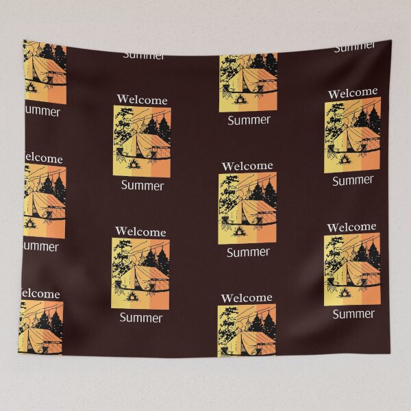 Item preview, Retro Vibe Summer Camping designed and sold by Willow65625.