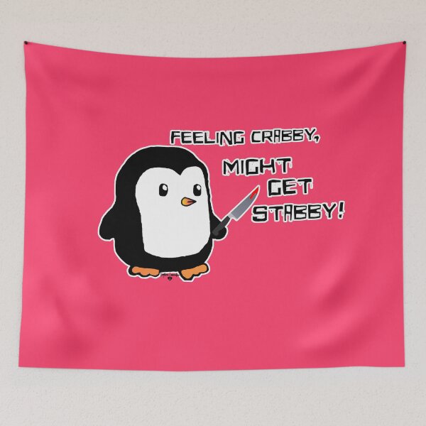 Item preview, Feeling Crabby, Might Get Stabby! Penguin designed and sold by ELDigitals.