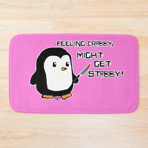 Item preview, Feeling Crabby, Might Get Stabby! Penguin designed and sold by ELDigitals.